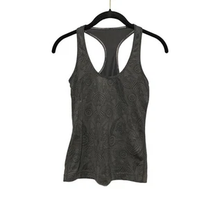 Lululemon Athletic Tank Size 4 Black and Gray Racerback - Picture 1 of 7