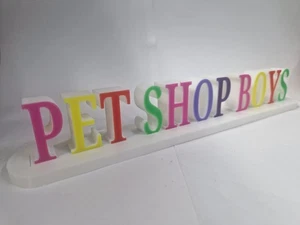 Pet Shop Boys INTROSPECTIVE 3D Shop Display Collection Sign Collectors Display  - Imagen 1 de 3