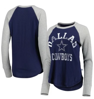 Dallas Cowboys Touch Mujer Waffle Raglán Ligero LS NUEVO CON ETIQUETAS L *** Leer Foto 1 de 4