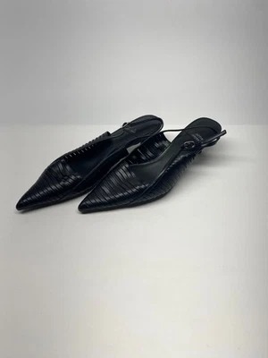 Zapatos de salón Jeffrey Campbell Stridze para mujer en cuero negro talla 8 Foto 1 de 4