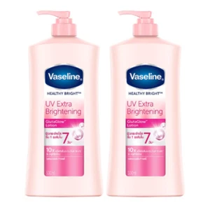 Vaseline Healthy Bright UV Extra Brightening Gluta Glow Body Lotion 500 ml x 2 - Picture 1 of 5