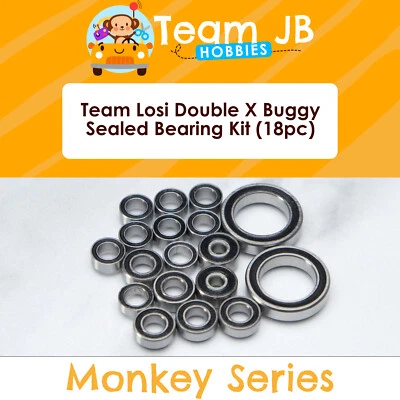 Team Losi Double X Buggy - 18 Pcs Rubber Sealed Bearings Kit - Image 1 of 2