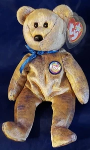"Ty Beanie Baby 2000 Clubby III el oso de peluche BBOC con vitrina 8,5""" - Imagen 1 de 11