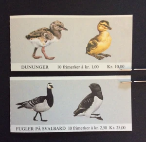 BroadviewStamps Norway Booklet #760aa & 822aa.  Birds. - Picture 1 of 2