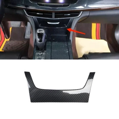 For Cadillac CT6 2016-2020 ABS Carbon Fiber Console U-Type Strip Sticker Cover — 第 1/4 张图片
