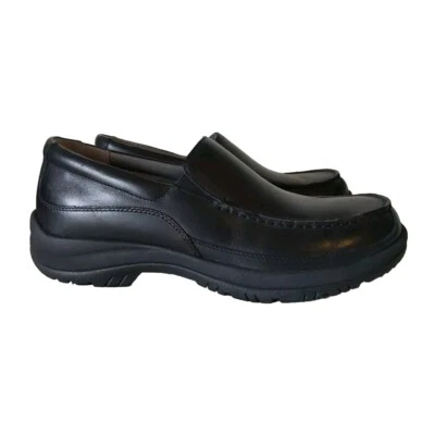 Mocasines sin cordones de cuero negro $110 Dansko WAYNE 8703020200 para hombre 46 EE. UU. 12,5/13 Foto 1 de 4