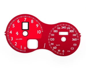 Instrumento medidor dial facial 360 kmh rojo Ferrari F360 F430 F131 Módena araña 360 kmh - Imagen 1 de 2