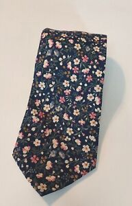 Wright & Co Floral Tie - 100% Cotton - Made in USA - flowers, gardener 