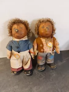 Lot De 2 Hérissons MECKI MICKI STEIFF 17 CM 717 M 717 B - Foto 1 di 11