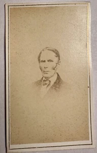 1860-1870’s CDV Hillsboro Bridge, NH Elder Man With Sideburns - Picture 1 of 2