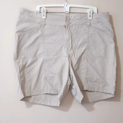  Pantalones Cortos Riders Tiro Alto Beige Talla 18W M Ajuste 41x6 100% Algodón #p51-112 Foto 1 de 4