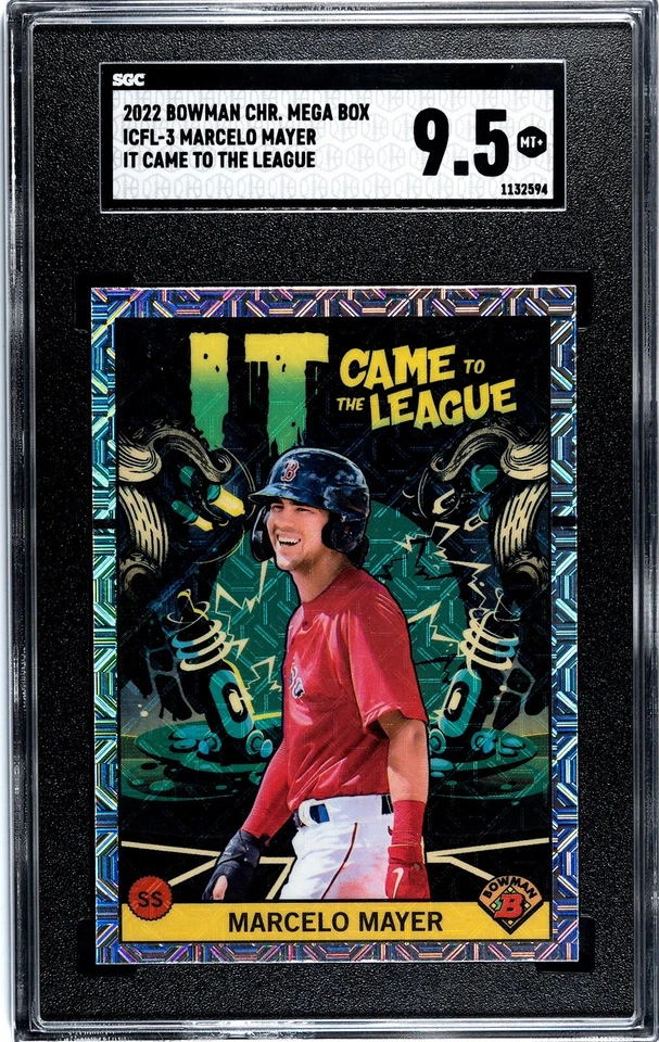 2022 Bowman Chrome It Came to the League Mojo #ICFL-3 Marcelo Mayer SGC 9.5 - Image 1 of 4