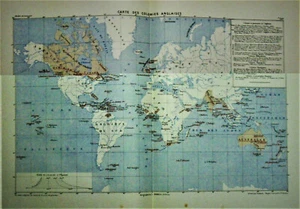 1884 Original Mappa Militare MARGA.CARTE DES COLONIES ANGLAISES. INGLESI.ETNA - Bild 1 von 1