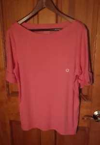 Hastings & Smith Damen rosa T-Shirt Größe Medium neu mit Etikett - Bild 1 von 8