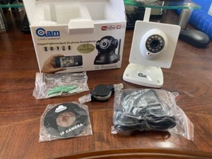 CAM IP CAMERA #TWC360 ALARM/ 3X ZOOM/ IR CUT/ REAL COLOR - NEW OPEN BOX (SS2) - Picture 1 of 12