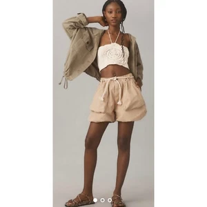 Pilcro Utility Shorts Blasensaum Anthropologie hellbraun - Bild 1 von 7