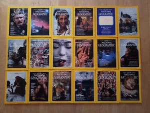 Lot of 18 National Geographic Magazines Vintage 1982 - 1994  misc  GREAT - Imagen 1 de 12