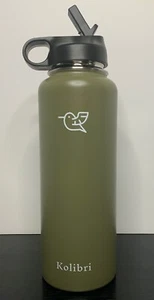 Kolibri Water Bottle Flask Stainless Steel Vacuum Insulated - Straw Lid - 40oz - Picture 1 of 1