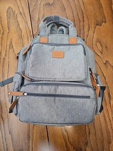 Sensyne Baby Diaper Bag Backpack Waterproof Insulated Gender Neutral 9 pocket - Picture 1 of 14