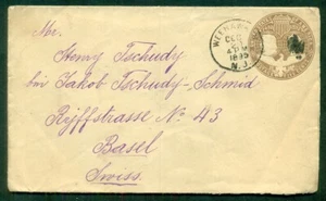 1895, 10¢ (U351) todo usado a SUIZA, más escaso y en muy buen estado, Scott $75,00+ - Imagen 1 de 1