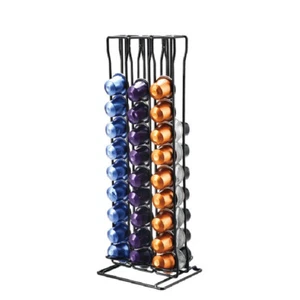 60 Coffee Capsule Holder Dispenser Metal Tower Stand Nespresso Pod Storage - Picture 1 of 12