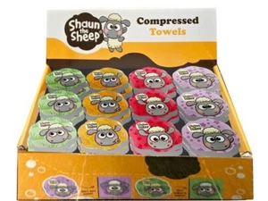 Shaun The Sheep Magic flannel Compressed Travel Towel wash bath kids Holiday - Picture 1 of 5