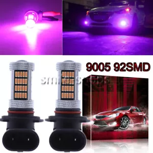 9005 9145 H10 4014 92SMD LED Fog Light Conversion Kit Upgrade 14000K Purple Pink - Picture 1 of 12