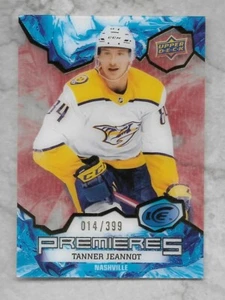 TANNER JEANNOT 2021-22 UPPER DECK ICE PREMIERES SP ROOKIE RC #'D /399 NHL! - Picture 1 of 2