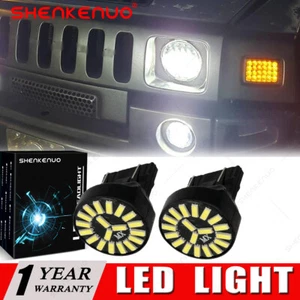 For Hummer H2 3157 3057 Bright White LED Fog Light Bulb DRL Running Lights Bulbs - Picture 1 of 13