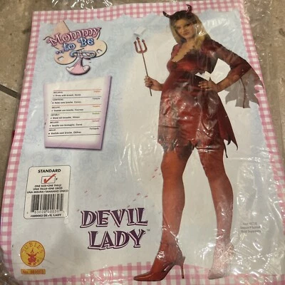 Adulto Sexy Diablo Dama Mamá a Ser Disfraz de Maternidad Halloween Foto 1 de 2