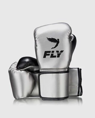 Guantes de Boxeo Fly Superloop X Gancho y Lazo Guantes de Sparring Plateados 8oz-16oz Foto 1 de 4