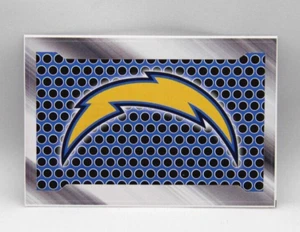 NFL Team SAN DIEGO CHARGERS Metal License Plate Style Vending Machine Sticker - Picture 1 of 1