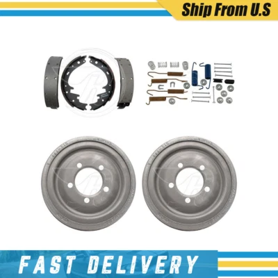 Kit de zapatas de freno de tambores delanteros y herrajes para Dodge serie D100 1965-1967 Foto 1 de 4