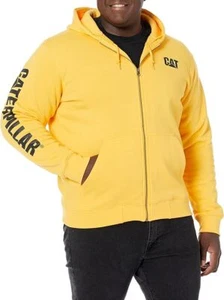 CAT Hoodie Caterpillar Men's Full Zip Hooded Sweatshirt - Picture 1 of 5