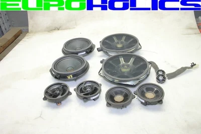 SET 10 Jaguar XJ X351 10-19 Front Rear Left Right Door Speaker Tweeter Woofer - Image 1 of 4