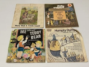 4 discos infantiles vintage - canciones infantiles musicales - Humpty Dumpty, Mary Lamb - Imagen 1 de 2