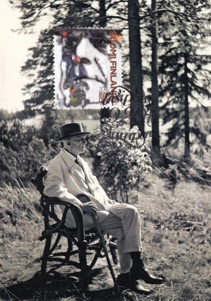 Jean Sibelius 150 Years Music Art Tampere Finland Mint FDC Maxi Card 2015 - Image 1 of 1