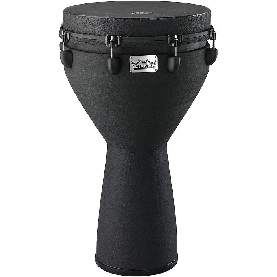 Remo Mondo Designer Series Key-Tuned Djembe Black Earth 25 x 14 pulgadas LN Foto 1 de 1