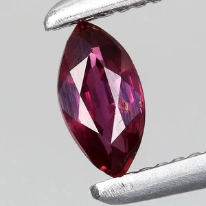 Natural 0.19ct 4.7x2.4mm Marquise Heated Purple Sapphire Gemstone Songea, Tanzan - Picture 1 of 4