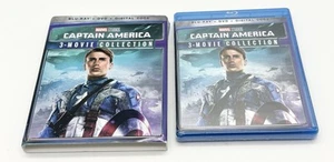 Captain America 3 Movie Collection - Slipcase Blu-ray DVD Combo SEALED - Picture 1 of 2