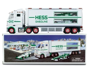2003 Hess Toy Truck And Race Cars New In Box Holiday Truck Unused - Picture 1 of 9