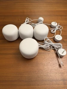Google Nest WiFi, 1 Router A4R H2D & 3 Mesh Extender Access Points H2E, USED - Afbeelding 1 van 12