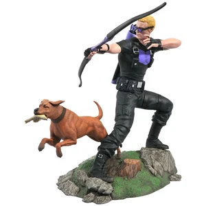 Diamond Select Marvel Gallery Hawkeye PVC Diorama Estatua con Lucky the Pizza Dog - Imagen 1 de 4