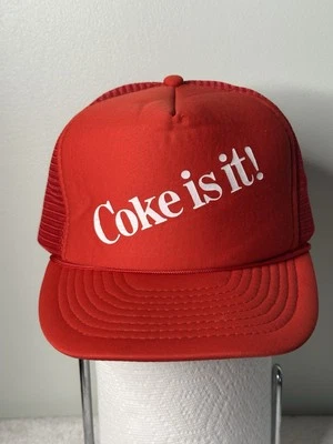 GORRA SNAPBACK VINTAGE AÑOS 80 Y2K COKE TRUCKER ~ TALLA ÚNICA ~ TAPA COKE COLA Foto 1 de 4