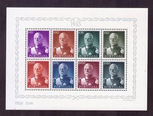 Portugal Bloque 8 - Presidente Carmona 1945 ** MNH! Bloque decorativo! Mi: 280€! - Imagen 1 de 1