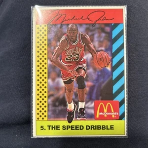 Michael Jordan 1990 McDonalds Sports Tips The Speed Dribble #5 Chicago Bulls - Picture 1 of 2