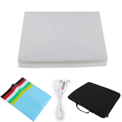 Photo Studio With 6 Color Background Panels Double Light Bars Led Softbox LS - Image 1 of 4