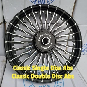 For Royal Enfield Classic 350 500 FRONT & REAR 26 SPOKES ALLOY WHEEL RIM PAIR - Picture 1 of 1