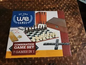 WE Games 7 Games In 1 Combination Game Set Chess, Dominoes, Etc. 2009 - Picture 1 of 6