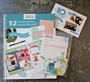 Creative Memories 52 Scrapbooking Project Recipes +Birthday Bash Embellishments - Picture 1 of 6